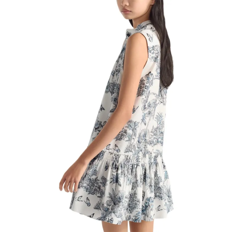 DIOR Dioriviera FW25 Sleeveless Dress Women's Blue-3