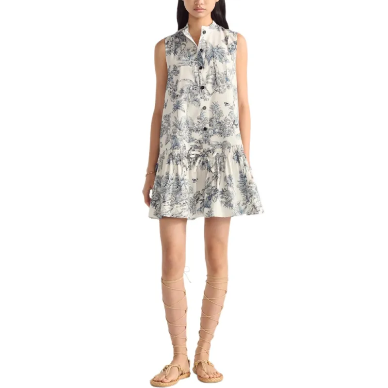 DIOR Dioriviera FW25 Sleeveless Dress Women's Blue-2