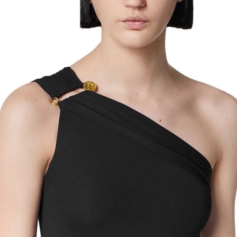 VERSACE Safety Pin Gathered Swimsuit-3