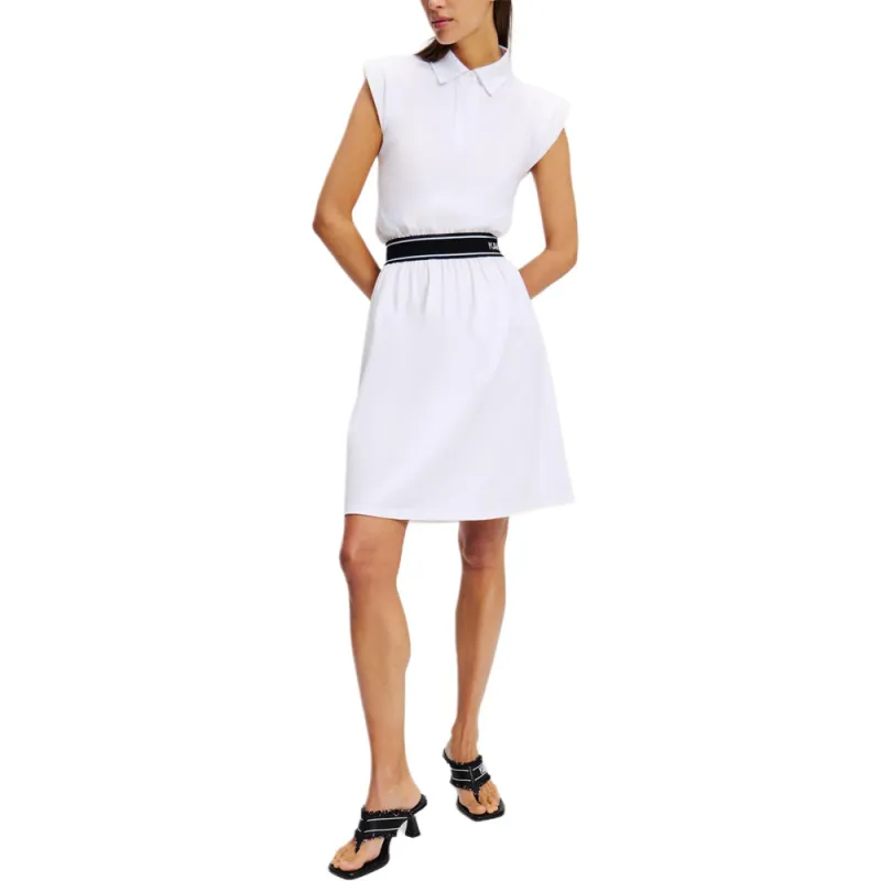 KARL LAGERFELD SS25 Sleeveless Dress Women's White-1