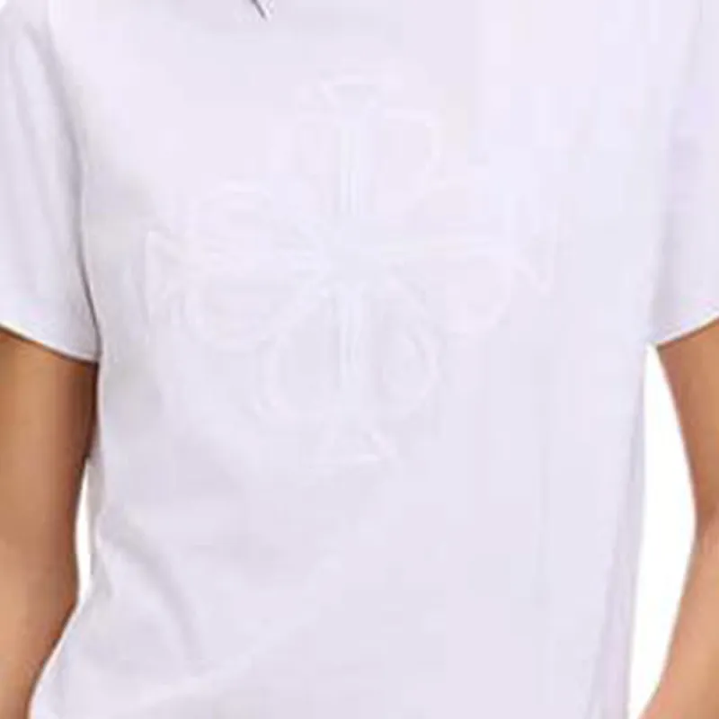 Kate Spade Embroidery Monogram Logo Cotton Short Sleeved T Shirt Regular T Shirt Women's White-2