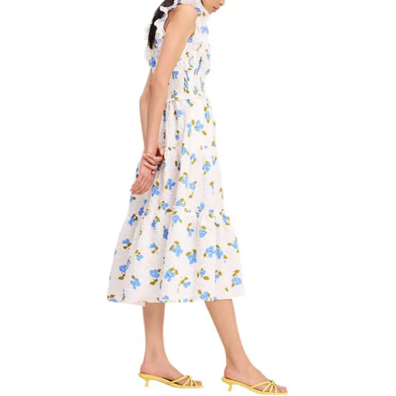 Kate Spade Mainline Collection SS25 Sleeveless Dress Women's White-3
