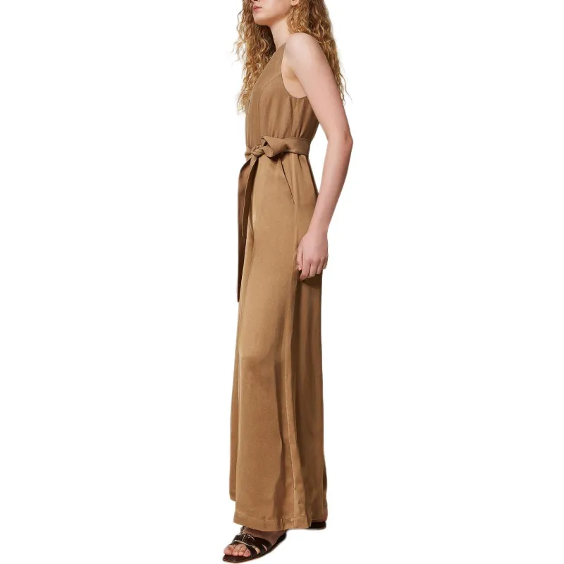 Twinset Logo plaque Midi Dress-3