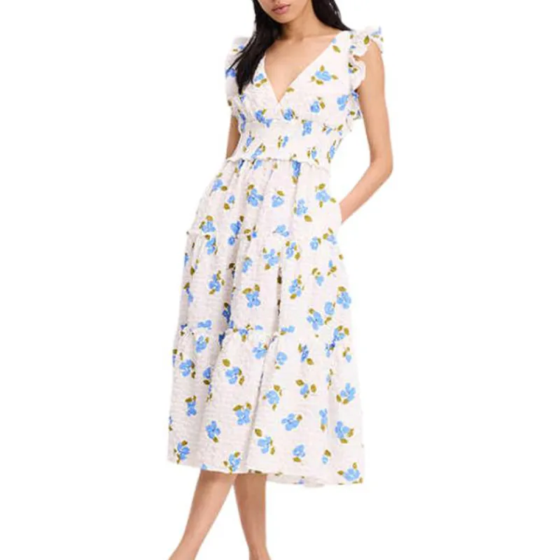 Kate Spade Mainline Collection SS25 Sleeveless Dress Women's White-1