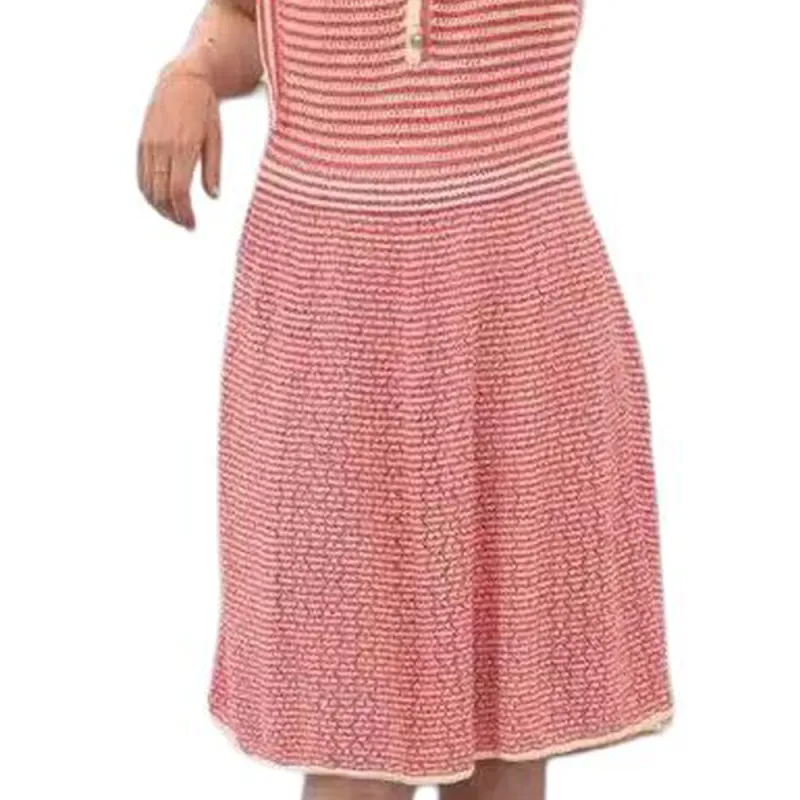 CHANEL 21C Early Spring Vacation Collection Slip Dress Women's Pink-1