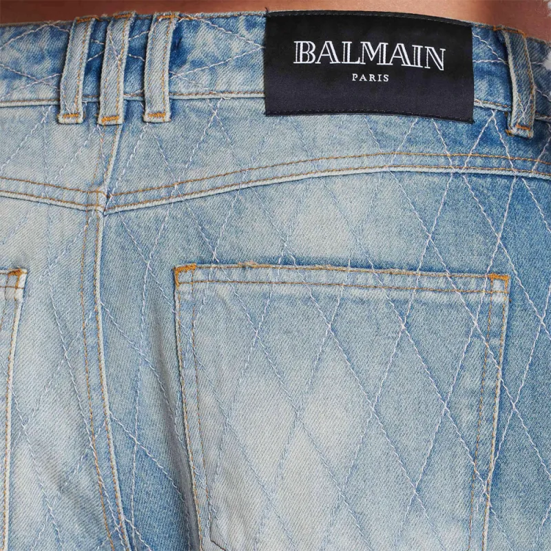 BALMAIN Diamond stitched Jeans-6