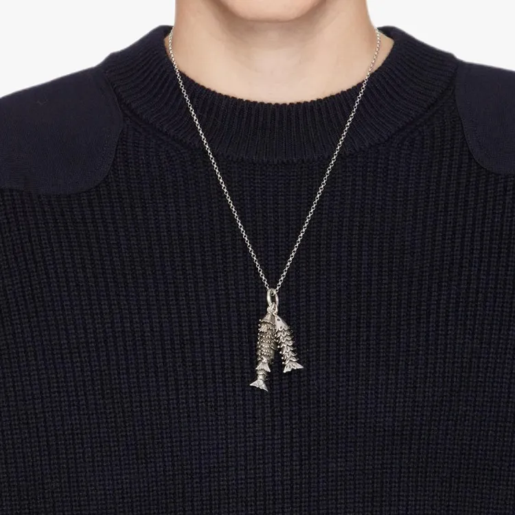ISABEL MARANT Brass Necklaces Men's Silver-2