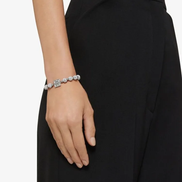 Givenchy Brass Bracelets Women's Silver-3