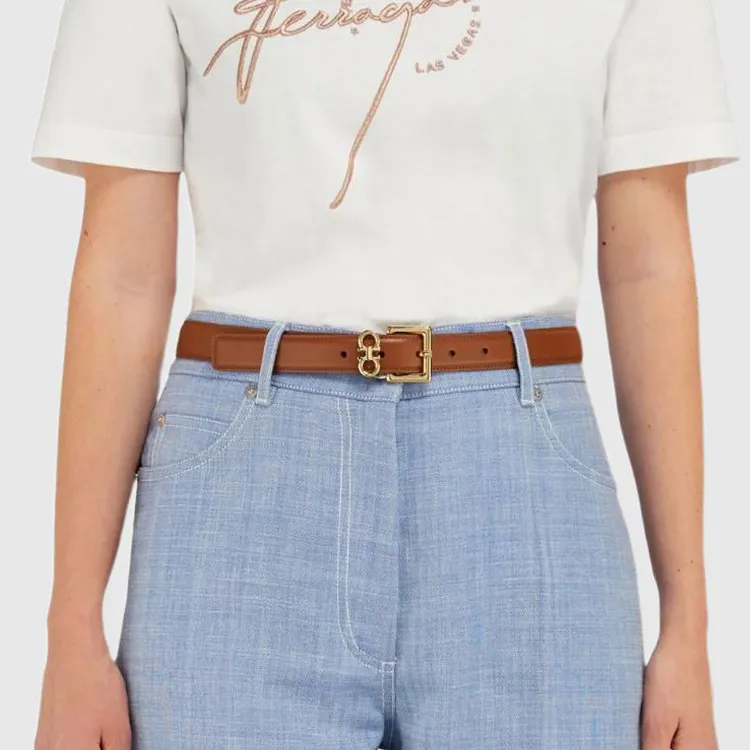 Ferragamo Gancini plaque Belt-2