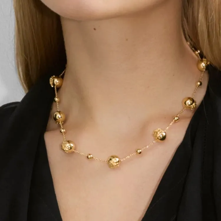 Burberry Brass Gold plated Necklaces Women's Gold-2