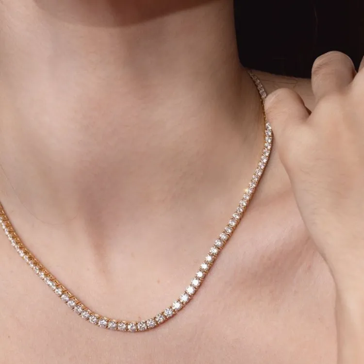 Anita Ko 18kt Yellow Gold Hepburn Diamond Necklace-2