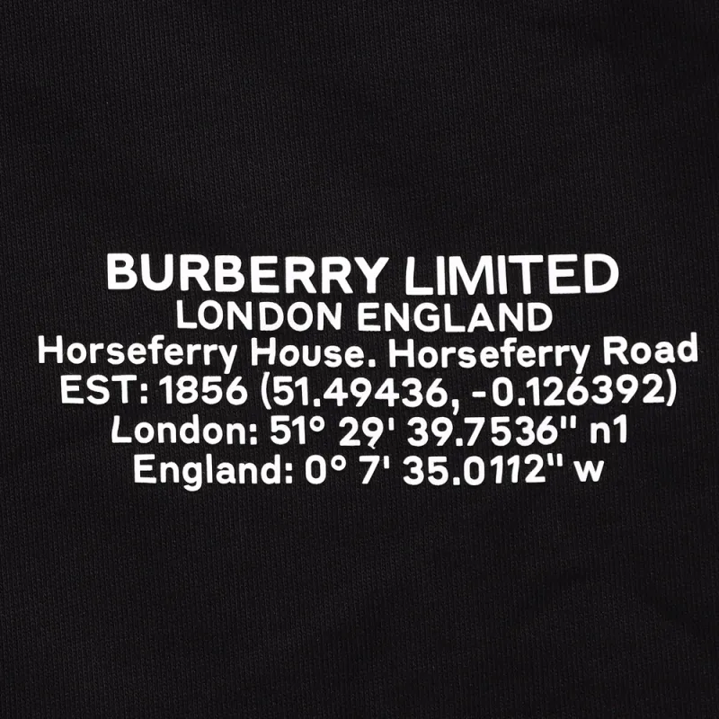 Burberry Location Print Drawstring Hoodie-6