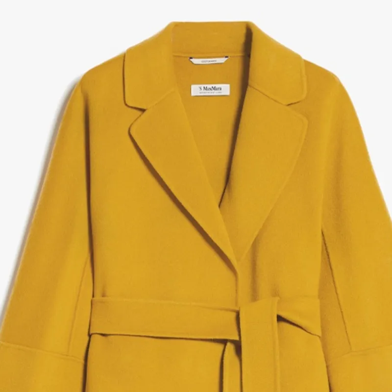 'S MAX MARA Belted Long Sleeved Coat-4