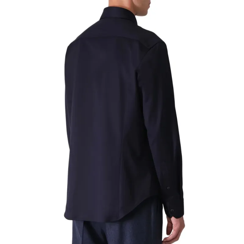 GIORGIO ARMANI Shirts Men Navy Blue-4