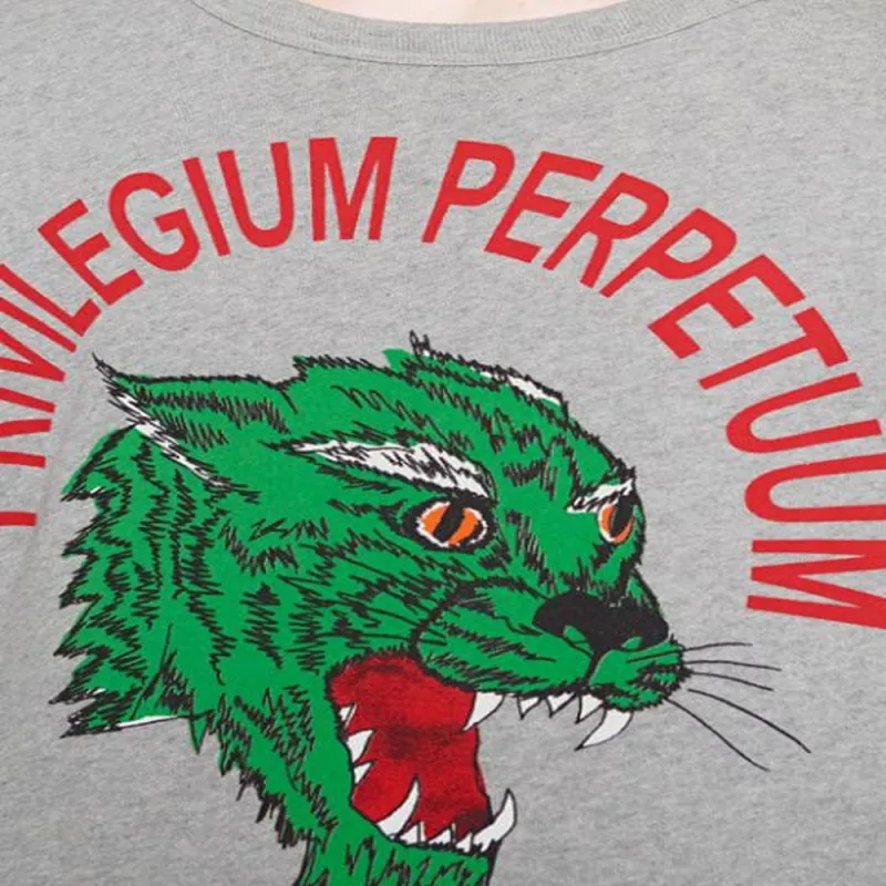 GUCCI Panther Face Cotton Sweatshirt-4