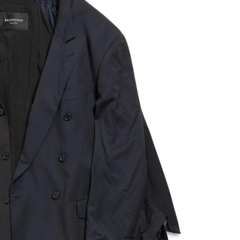 Balenciaga Jackets Coats Regular Unisex Coal Gray-6