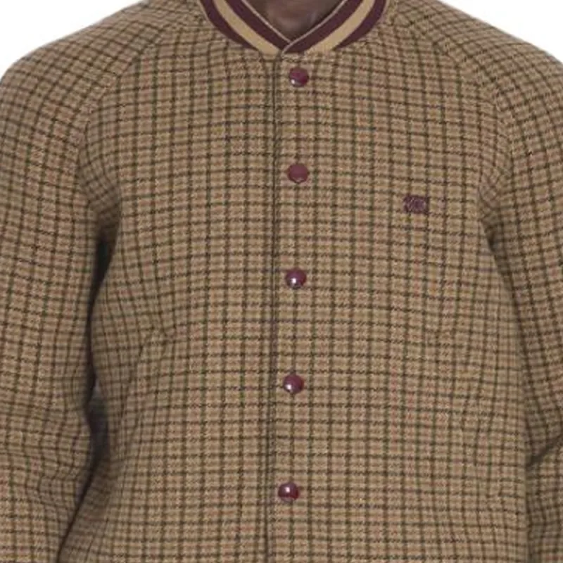 CELINE Triomphe Teddy Jacket In Houndstooth Wool-4