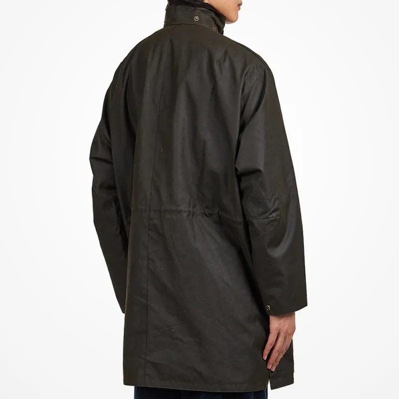 BARBOUR Bedale Waxed Trench Coat-3