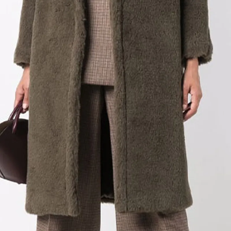 MaxMara Coats Women's Khaki Green-6
