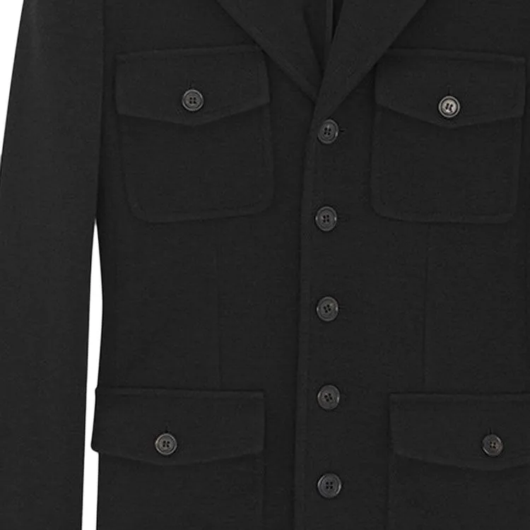 SAINT LAURENT Saharienne Long Sleeved Jacket-4
