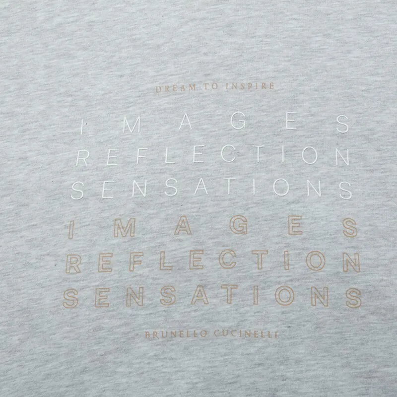 Brunello Cucinelli T Shirts Men Light Gray-5