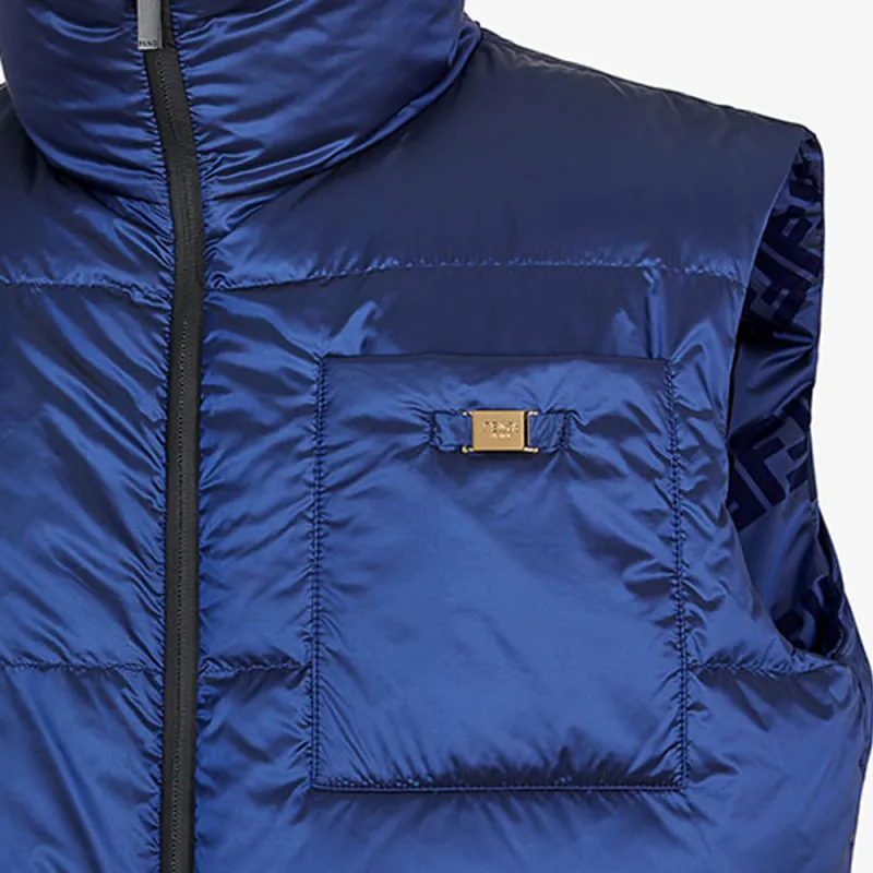 FENDI Reversible Nylon Gilet-5
