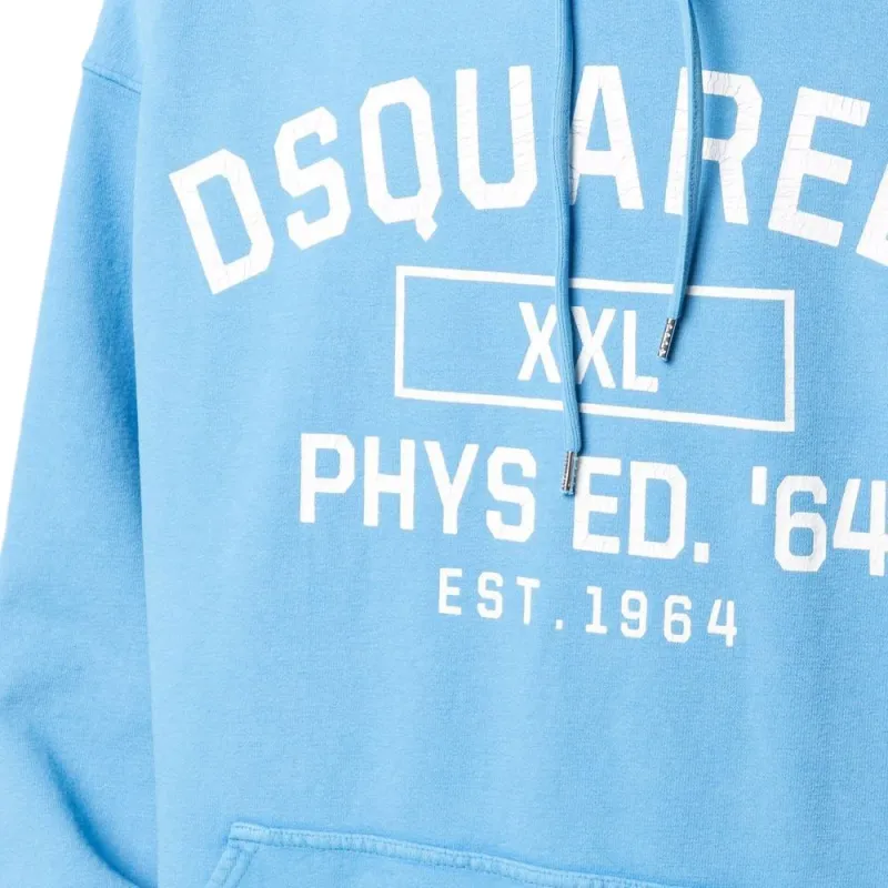DSQUARED 2 Logo Print Drawstring Hoodie-4