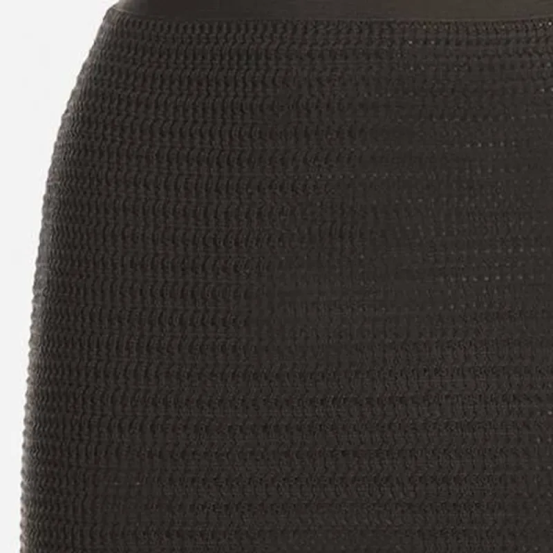 Bottega Veneta Fringe Trim Pencil Skirt Olive-5