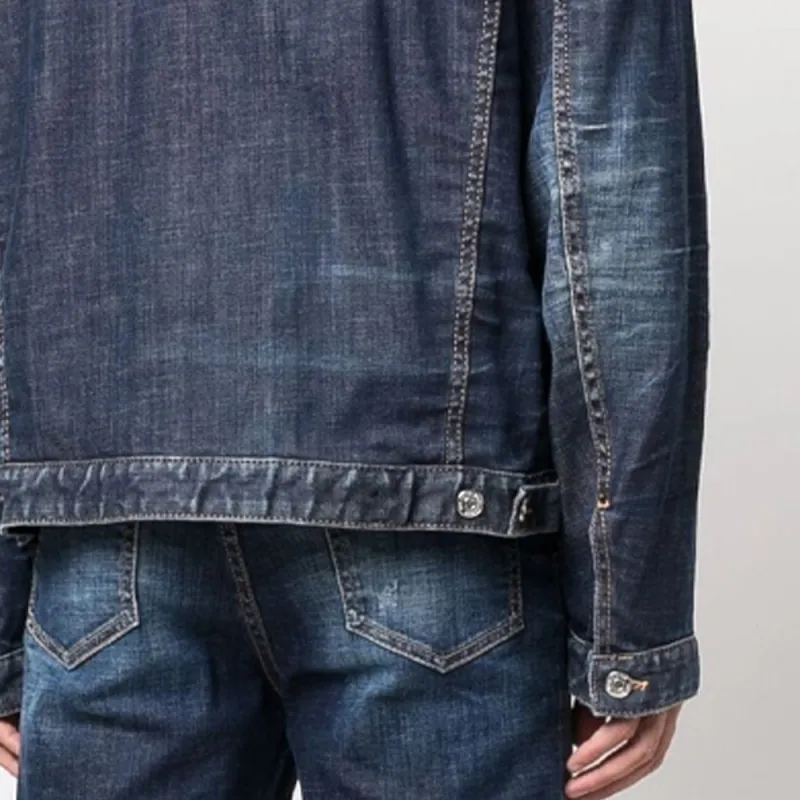 DSQUARED2 Graffiti Logo print Denim Jacket-5