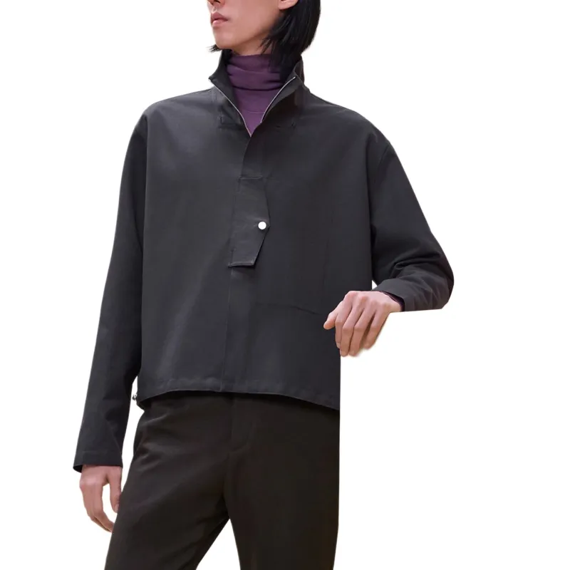 HERMES Jackets Coats Men's Coal Smoke-2