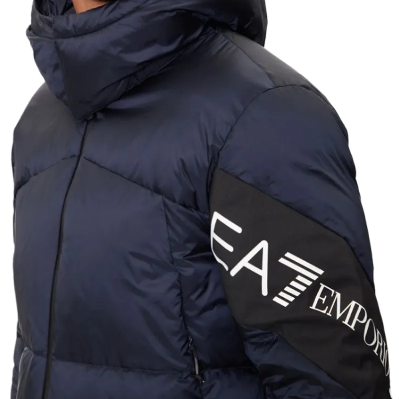 EMPORIO ARMANI EA7 Down Jacket Men's Marine Blue-2