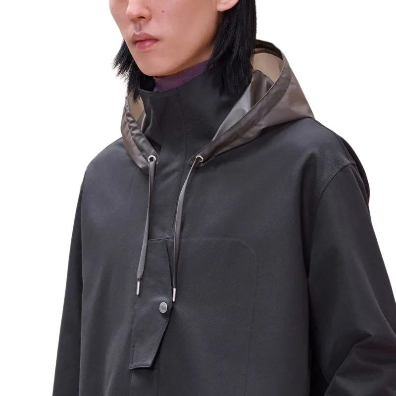 HERMES Jackets Coats Men's Coal Smoke-4