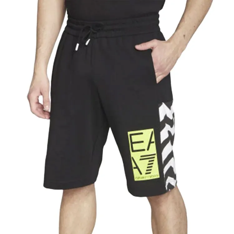 EMPORIO ARMANI EA7 SS23 Casual Shorts Men's Black-4