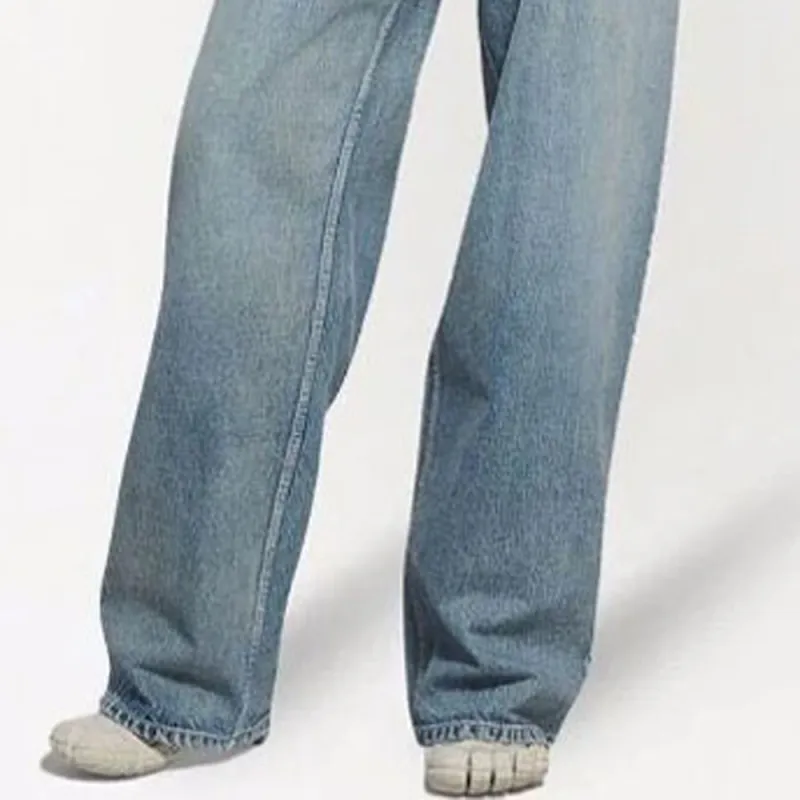 Balenciaga High Waisted Jeans 'Washed Light Blue'-4