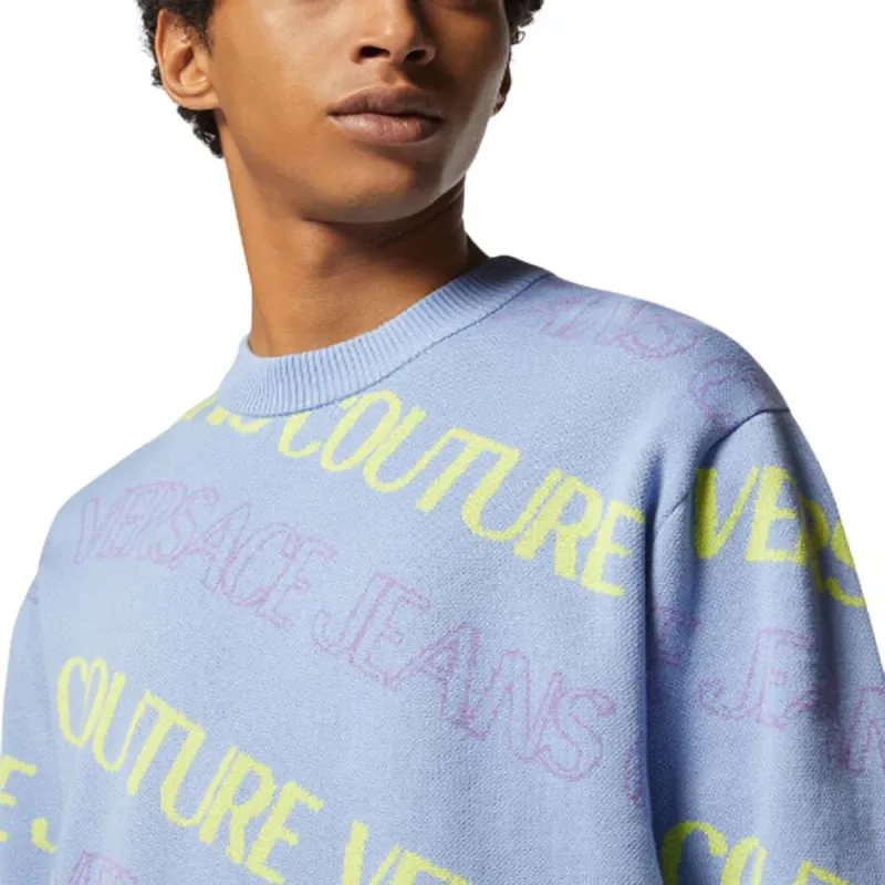 VERSACE Sweaters Men Blue-1