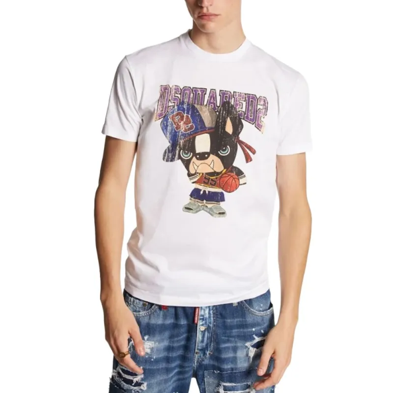 DSQUARED 2 Graphic Printed Crewneck T Shirt-2