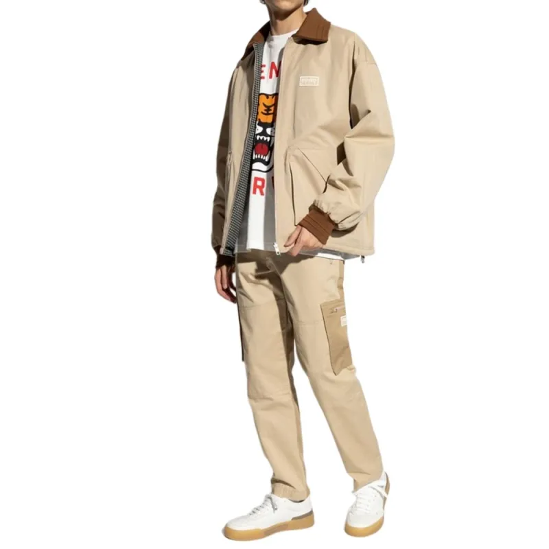 KENZO Straight Leg Cargo Slim Trousers-3
