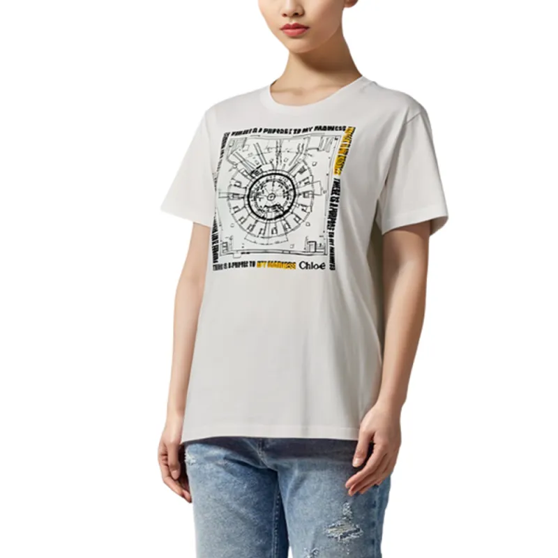 Chloé T Shirts Women's White-2