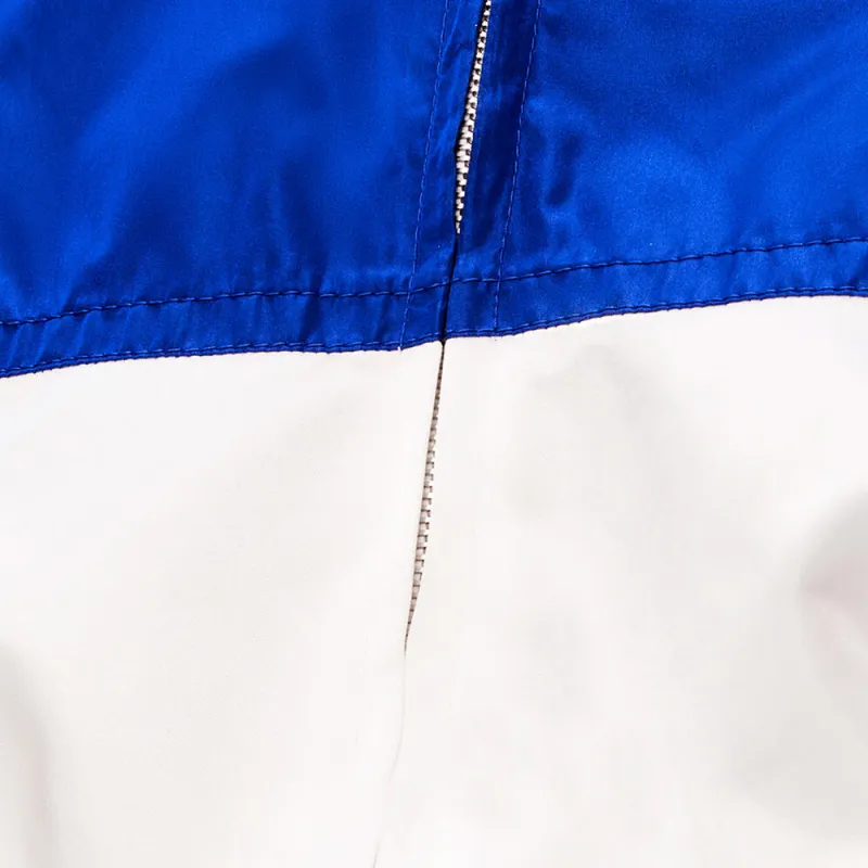 LOEWE Silk And Polyester Bomber Jacket Blue Klein-5