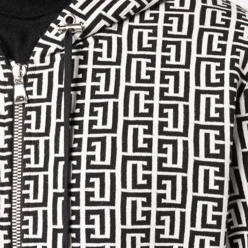 BALMAIN Sweatshirts Men Black-4