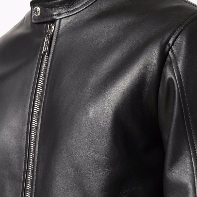 DSQUARED 2 Leather Jackets Men Black-6