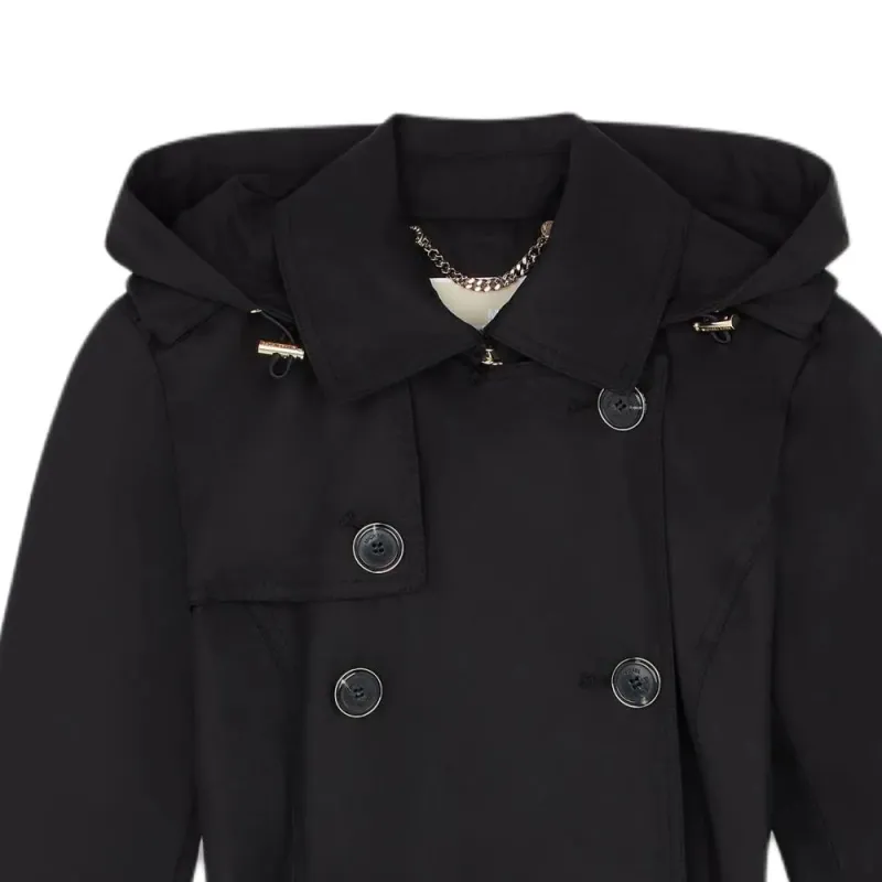 MICHAEL KORS MMK SS24 Trench Coat Women's Black-3