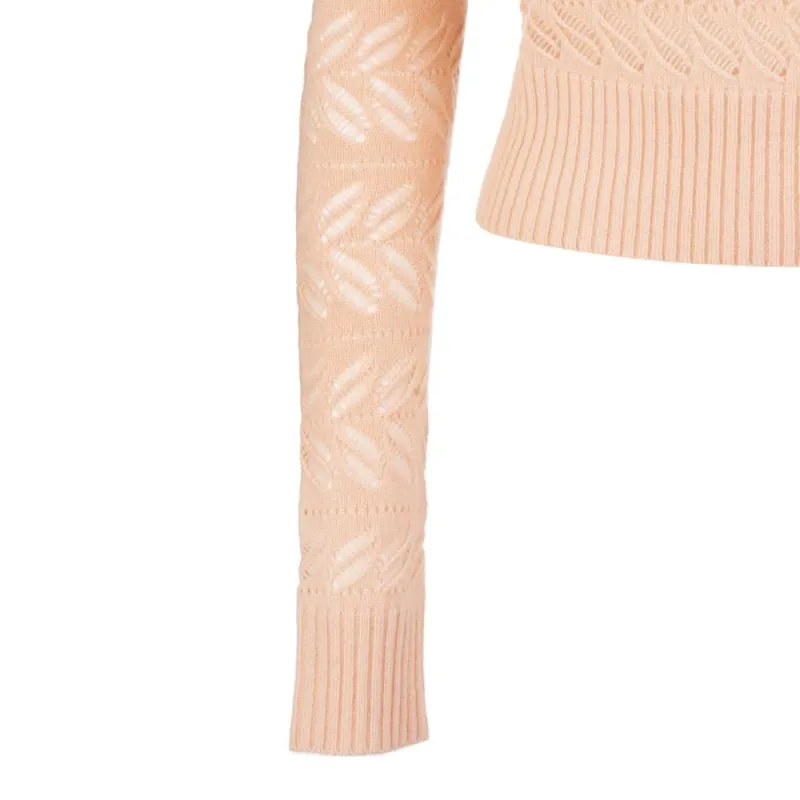 SportMax Perforated Crewneck Knitted Jumper-7