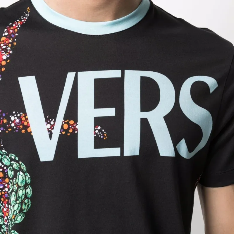 VERSACE T Shirts Men Black-4