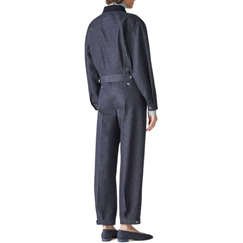 Loro Piana Denim Jacket Women's Blue-3