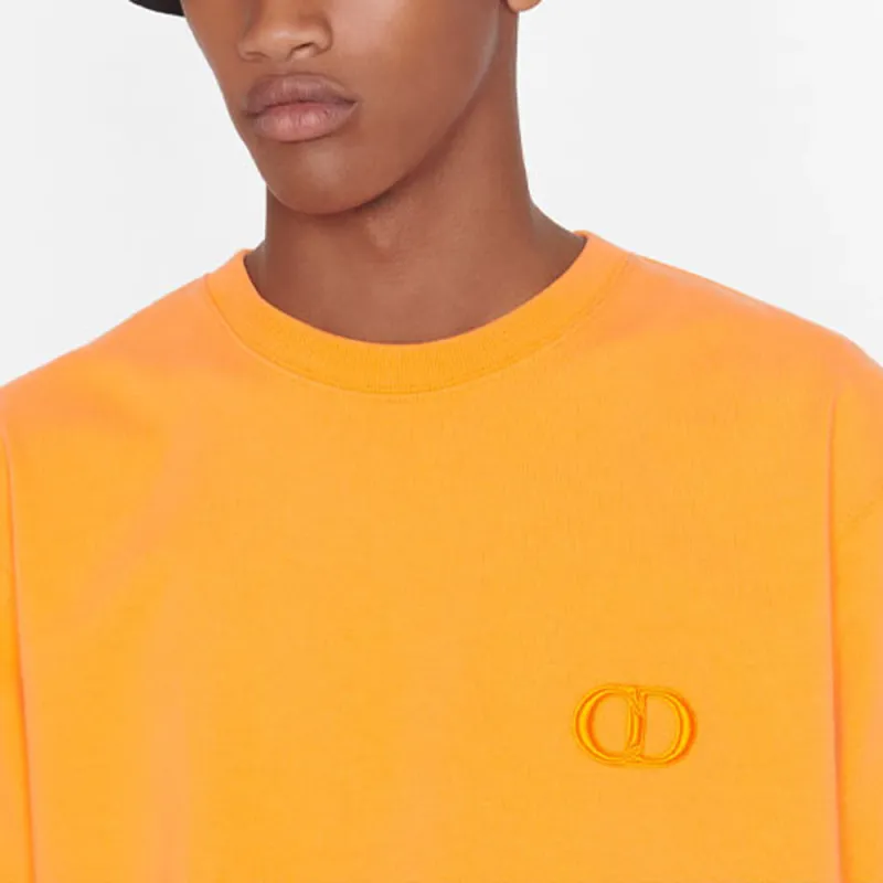 DIOR Quarterly New Products T Shirts Men Orange-6