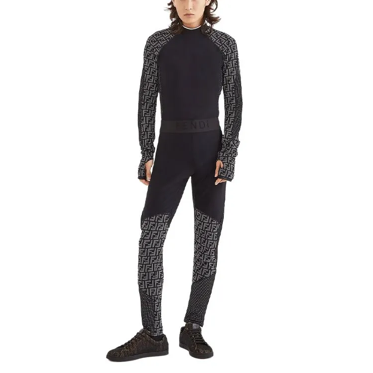 FENDI Leggings Women's Black-2