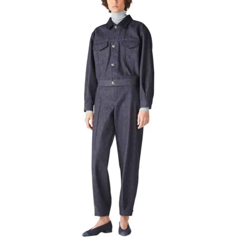 Loro Piana Denim Jacket Women's Blue-4