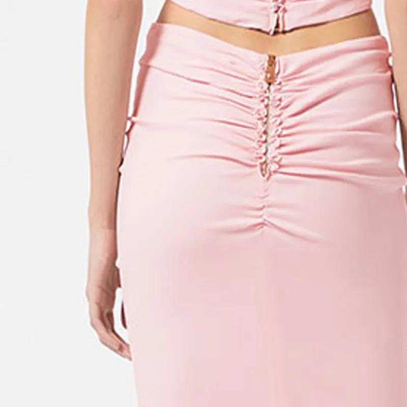 VERSACE Medusa Midi Pencil Skirt 'Rose'-2
