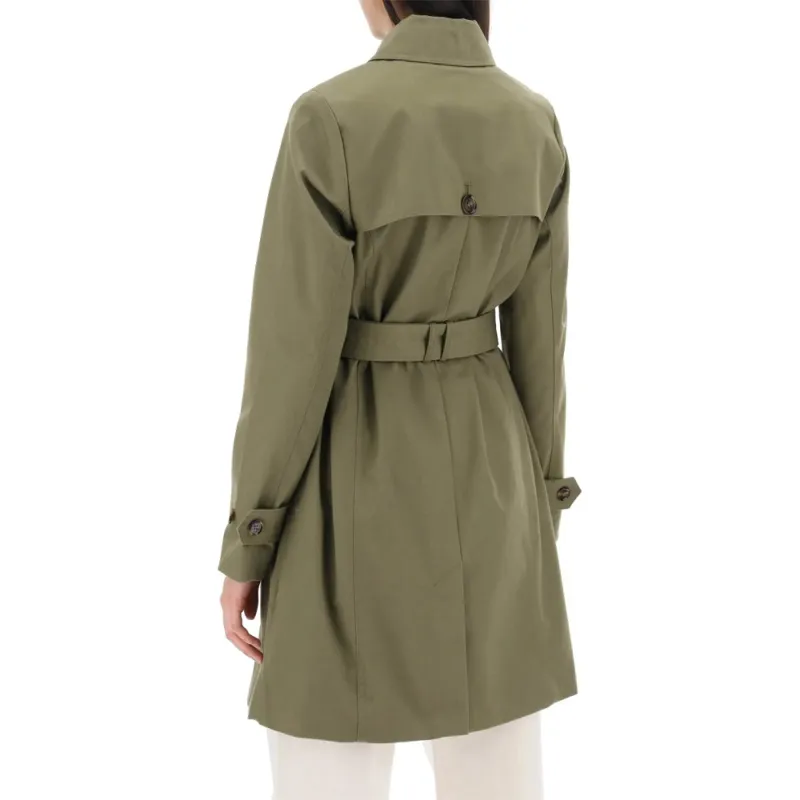 BARBOUR Short Greta Showerproof Trench Coat-2